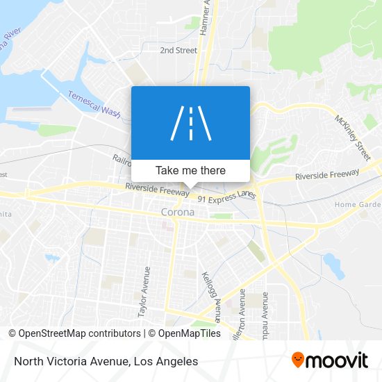 North Victoria Avenue map