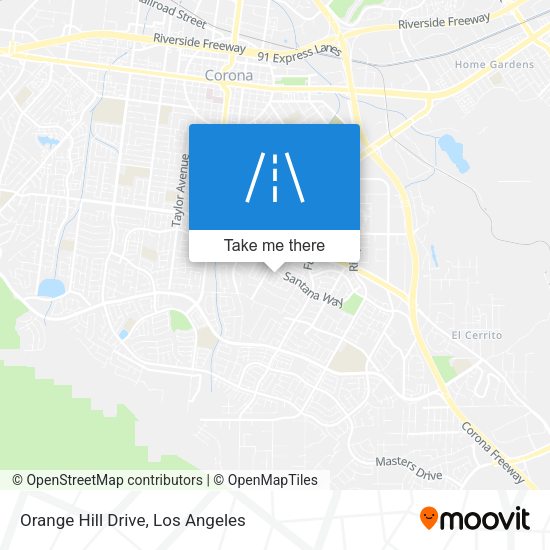 Orange Hill Drive map