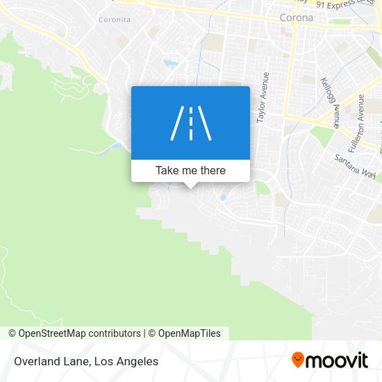 Mapa de Overland Lane