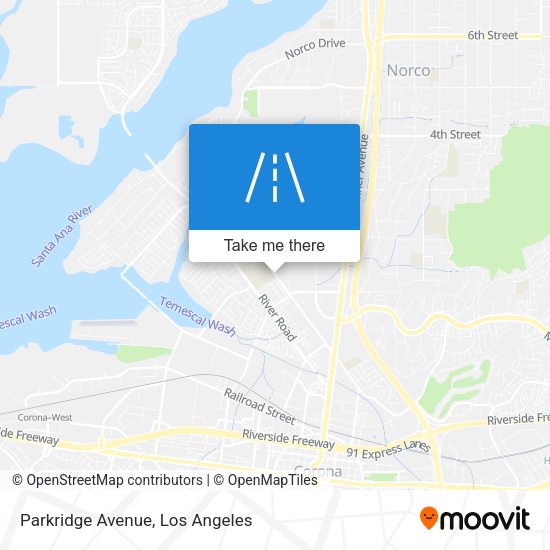 Mapa de Parkridge Avenue