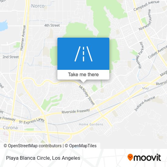 Playa Blanca Circle map