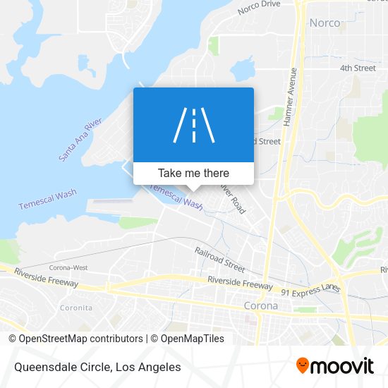 Mapa de Queensdale Circle