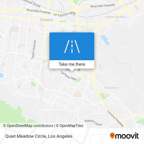 Quiet Meadow Circle map