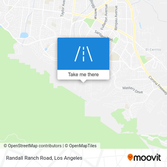 Randall Ranch Road map