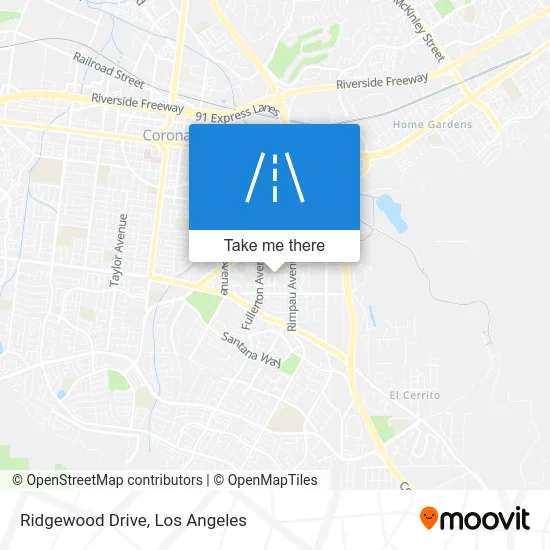 Ridgewood Drive map