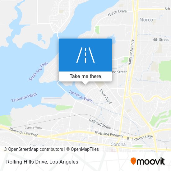 Rolling Hills Drive map