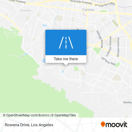 Rowena Drive map