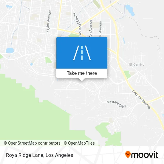 Roya Ridge Lane map