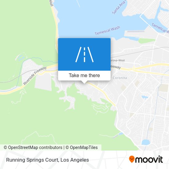 Running Springs Court map