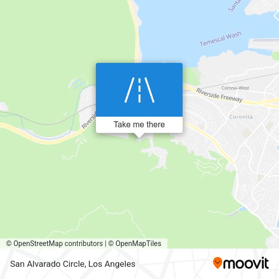 Mapa de San Alvarado Circle