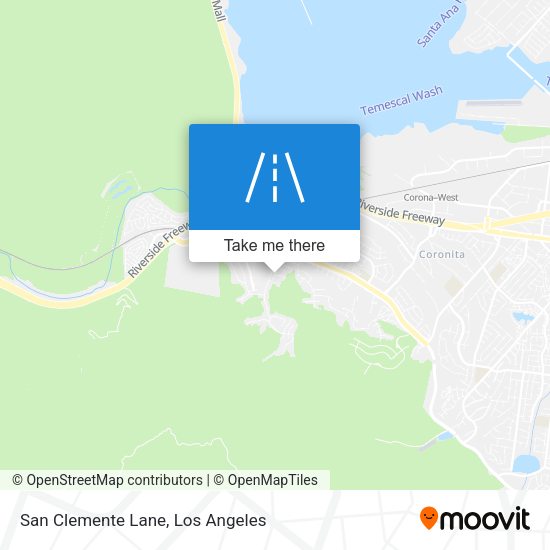 San Clemente Lane map