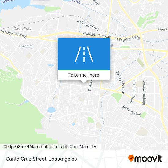 Mapa de Santa Cruz Street