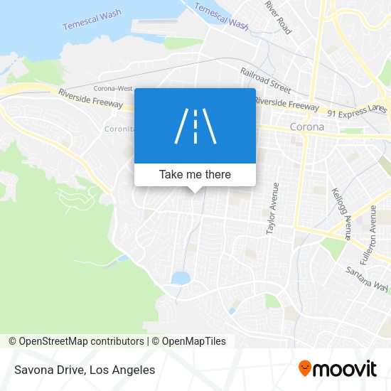 Savona Drive map