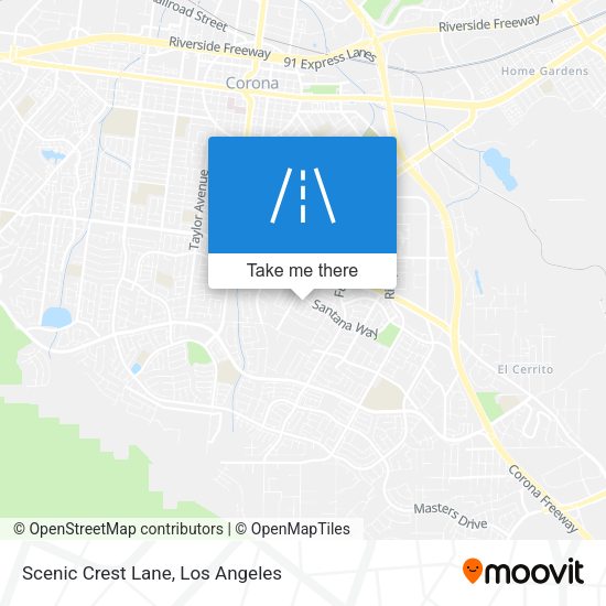 Scenic Crest Lane map
