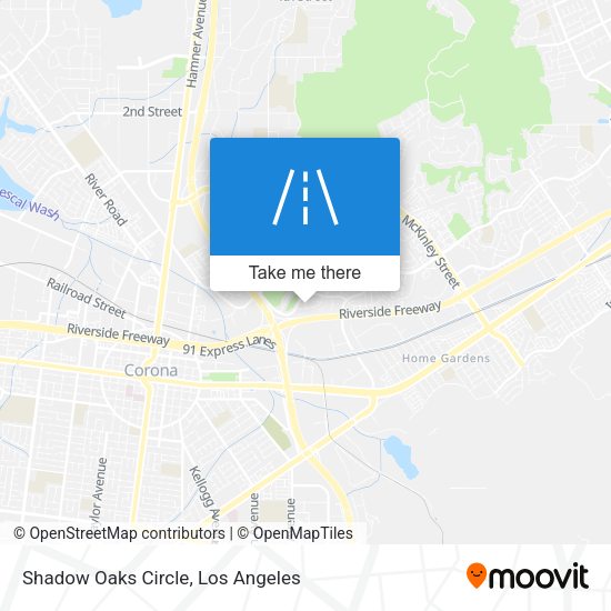 Mapa de Shadow Oaks Circle