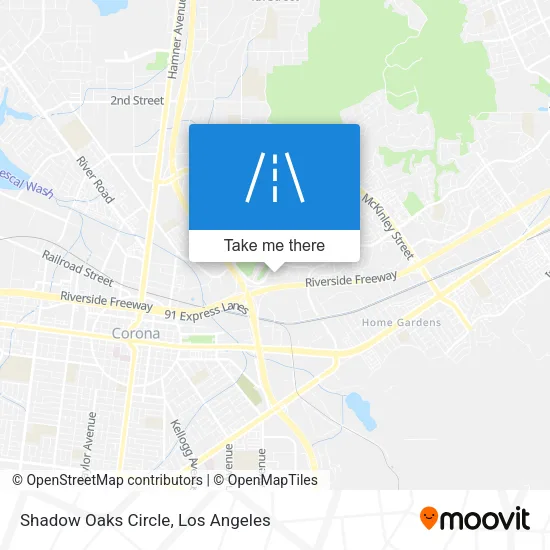 Shadow Oaks Circle map