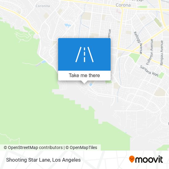 Mapa de Shooting Star Lane