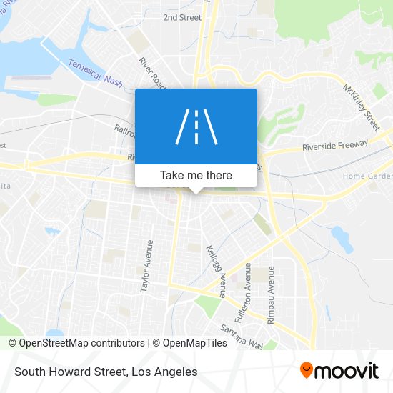 South Howard Street map