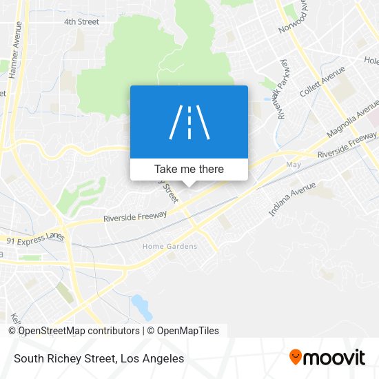South Richey Street map