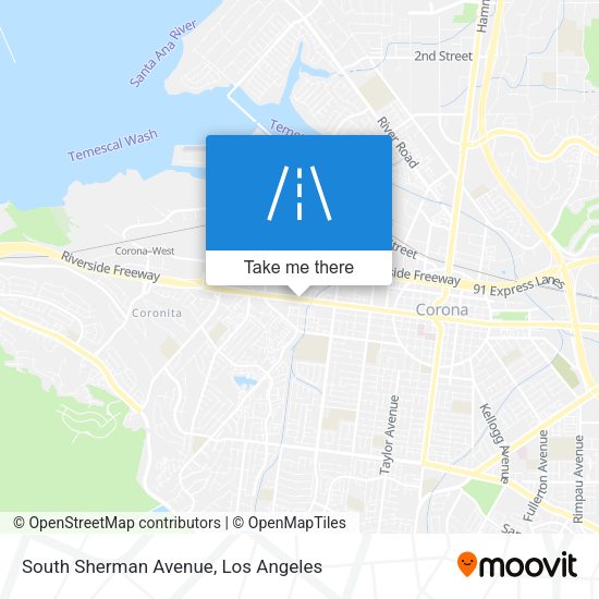 South Sherman Avenue map