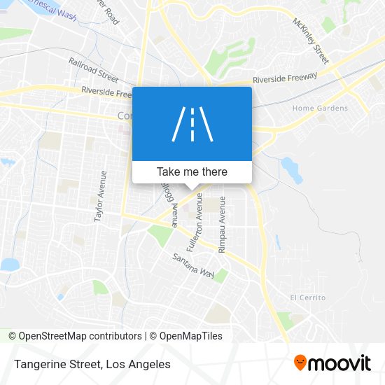 Mapa de Tangerine Street