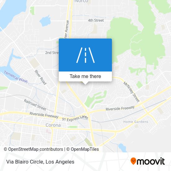 Mapa de Via Blairo Circle