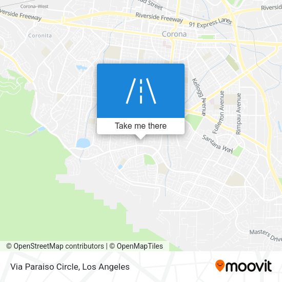 Via Paraiso Circle map