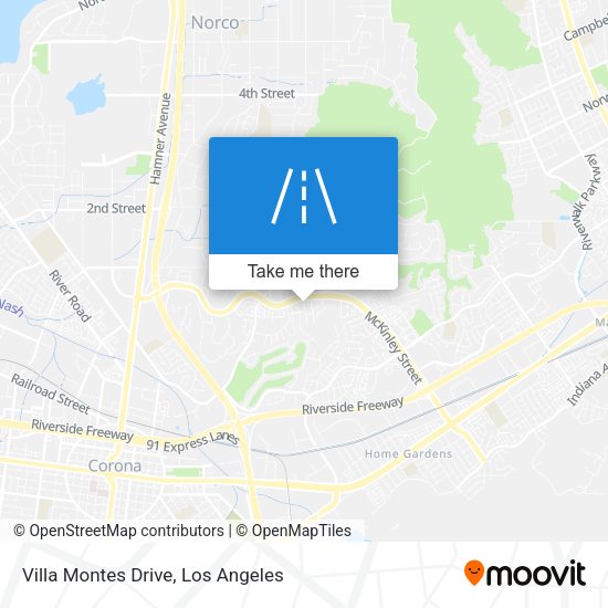 Villa Montes Drive map