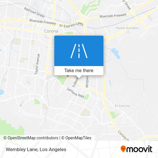 Wembley Lane map