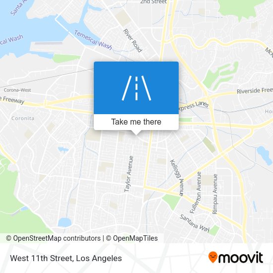 Mapa de West 11th Street