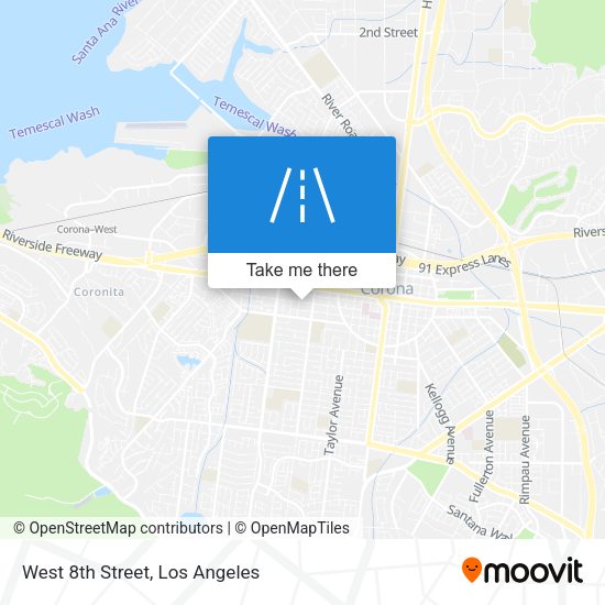Mapa de West 8th Street