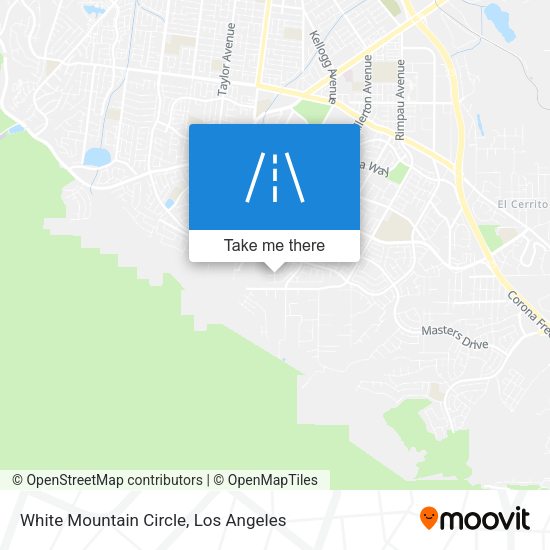White Mountain Circle map