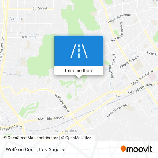 Mapa de Wolfson Court