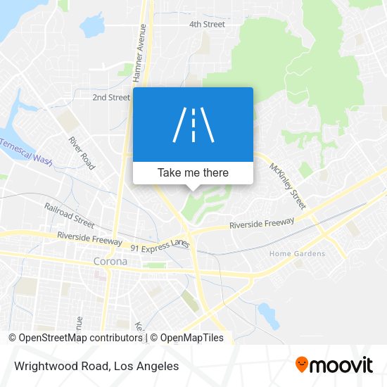 Wrightwood Road map
