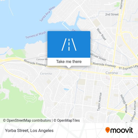 Mapa de Yorba Street