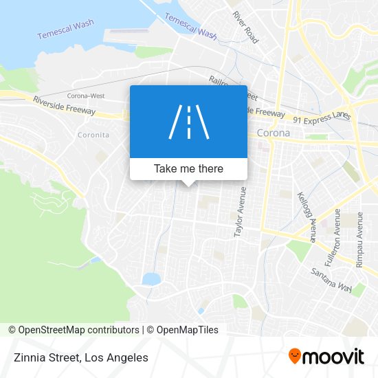 Mapa de Zinnia Street