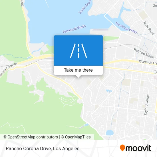 Rancho Corona Drive map