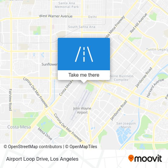 Airport Loop Drive map