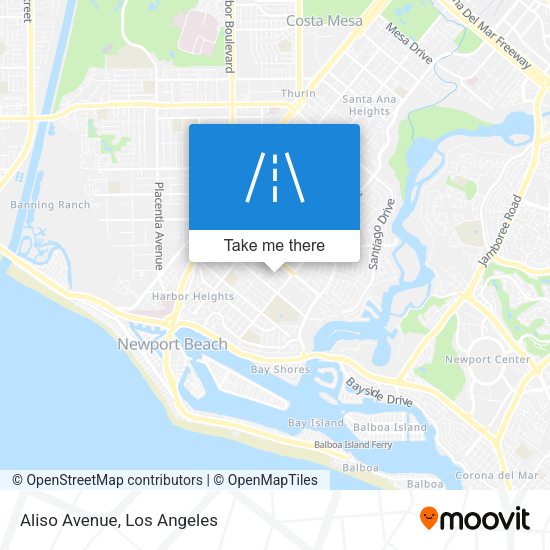 Mapa de Aliso Avenue