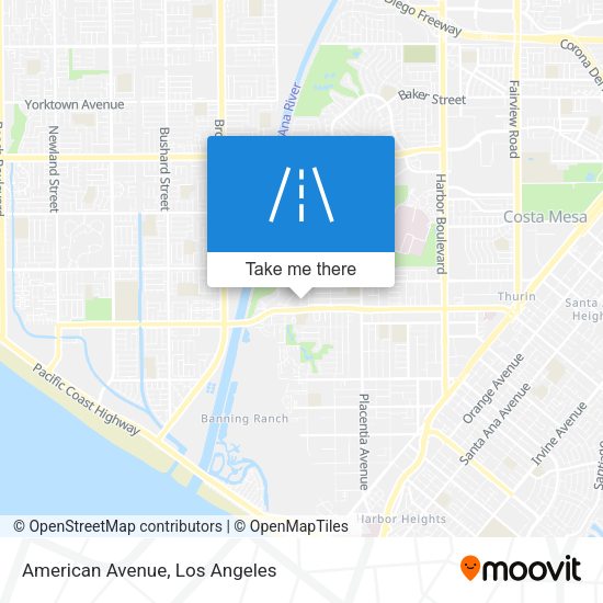 Mapa de American Avenue