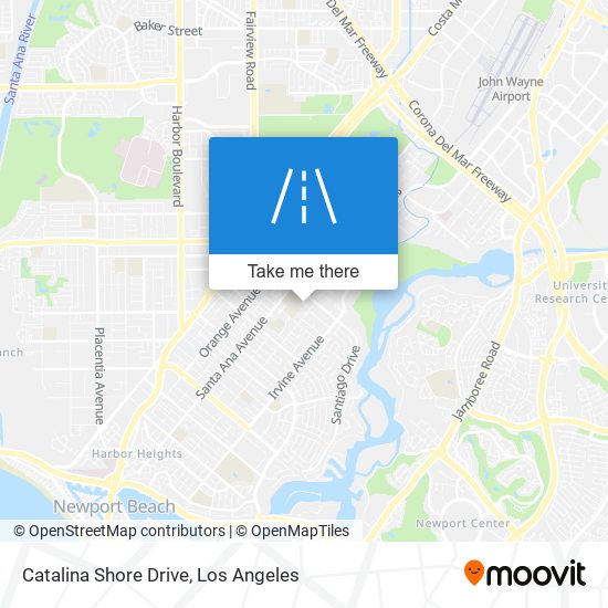 Catalina Shore Drive map