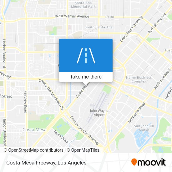 Mapa de Costa Mesa Freeway