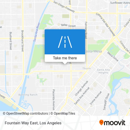 Fountain Way East map