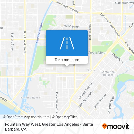 Fountain Way West map