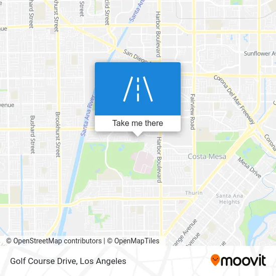 Golf Course Drive map