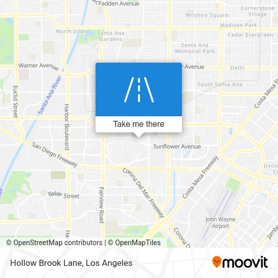 Hollow Brook Lane map