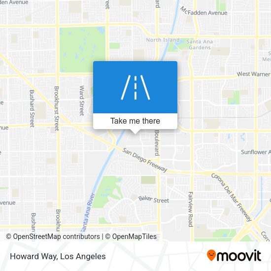 Mapa de Howard Way