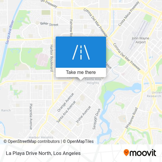 La Playa Drive North map