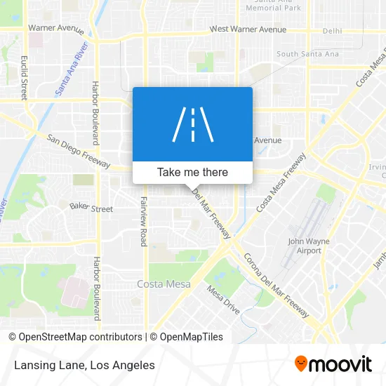 Lansing Lane map