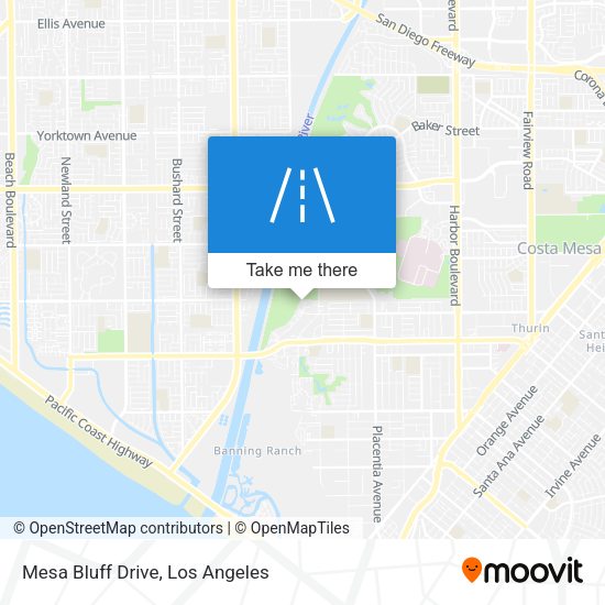 Mesa Bluff Drive map